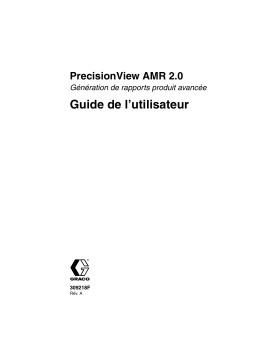 Graco 309218a , PrecisionView AMR 2.0 Manuel du propriétaire