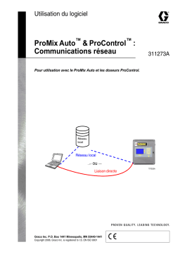Graco 311191A ProMix Auto and ProControl Network Communications, U.S. Manuel du propriétaire