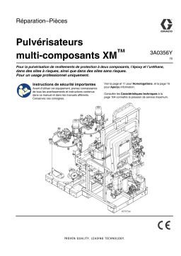 Graco 3A0356Y, Pulvérisateurs à composants multiples XM, manuel, pièces de réparation, français Manuel du propriétaire