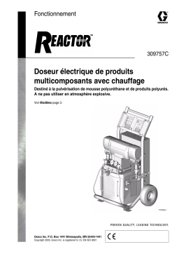 Graco 309757C.fm, Electric Reactor Manuel du propriétaire