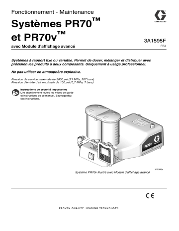 Graco 3A1595F, PR70 and PR70v Manuel du propriétaire | Fixfr