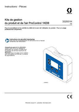 Graco 332931H, Kits de gestion du produit et de l'air ProControl 1KE Mode d'emploi