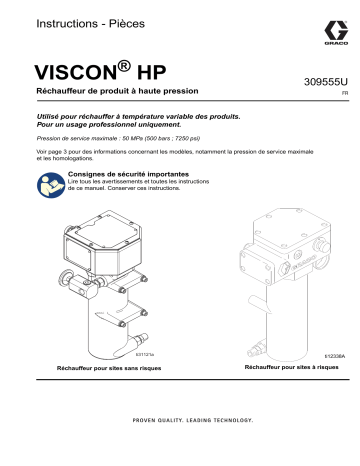 Graco 309555U, Viscon HP Réchauffeur de produit à haute pression Mode d'emploi | Fixfr