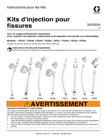 Graco 3A3333A - Crack Injection Kits Mode d'emploi | Fixfr