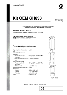 Graco 311520C - GH833 OEM Kit Mode d'emploi