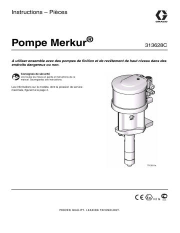 Graco 313628C, Merkur Pump Assembly Mode d'emploi | Fixfr
