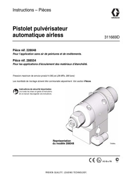 Graco 311669D, Automatic Airless Spray Guns Mode d'emploi