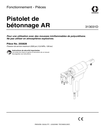 Graco 313031D AR Pour Gun Manuel du propriétaire | Fixfr