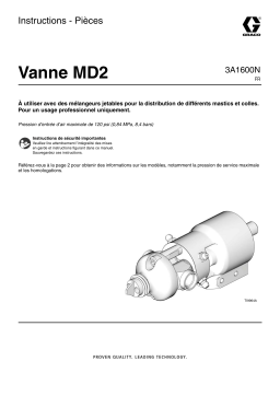 Graco 3A1600N - MD2 Valve Mode d'emploi