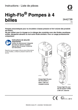 Graco 3A4273B – High-Flo® Pompes à 4 billes Mode d'emploi