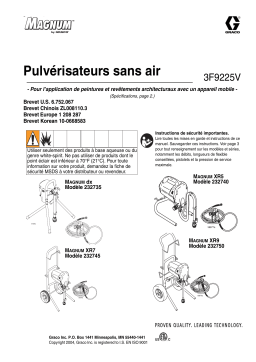 Graco 3F9225V, Magnum Airless Sprayers Manuel du propriétaire