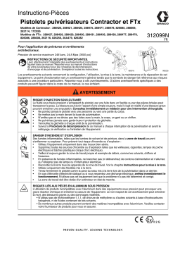 Graco 312099N, pistolets pulvérisateurs Contractor et FTx Mode d'emploi