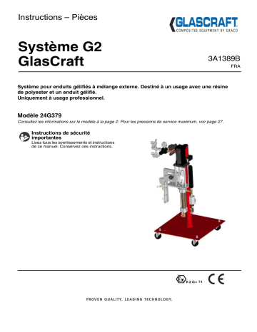 Graco 3A1389B - GlasCraft G2 System Mode d'emploi | Fixfr