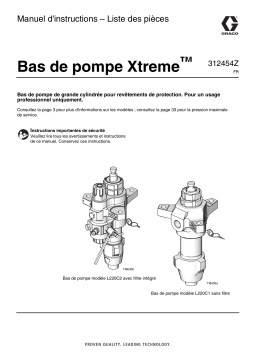 Graco 312454Z - Xtreme Lowers Mode d'emploi