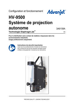 Graco 3A6158A, d’utilisation du système de projection AdvanJet Manuel du propriétaire