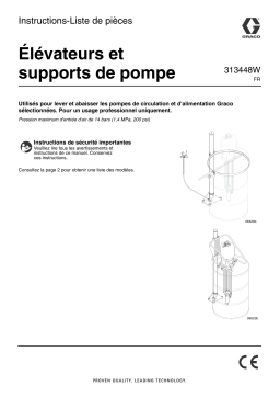 Graco 313448W - Elevators and Pump Supports Mode d'emploi