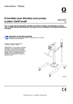 Graco 334152C, Ensembles pour élévateur pour pompeà piston SaniForce® Mode d'emploi