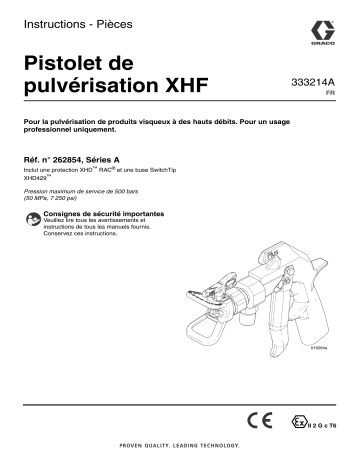 Graco 333214A - XHF Spray Gun Mode d'emploi | Fixfr