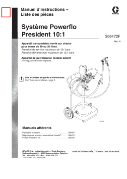 Graco 306472h , Système Powerflo President 10:1 Manuel du propriétaire