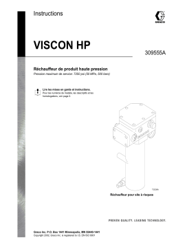 Graco 309555A Viscon HP Heater Manuel du propriétaire