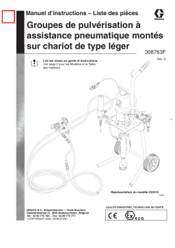 Graco 308763d , Groupes de pulvérisation à assistance pneumatique montés sur chariot de type léger Manuel du propriétaire