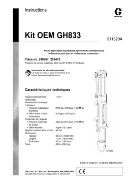 Graco 311520A, GH833 OEM Kit Mode d'emploi