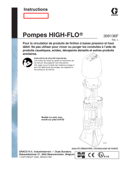 Graco 309136l , Pompes HIGH-FLO Manuel du propriétaire