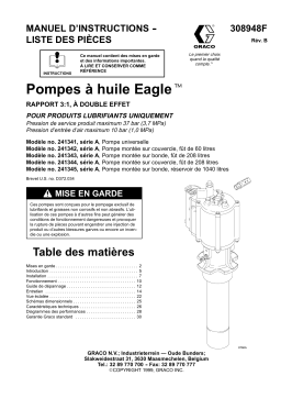 Graco Pompes à huile Eagle Manuel du propriétaire