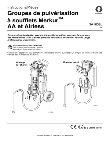 Graco 3A1638L, Merkur Bellows AA and Airless Spray Packages Mode d'emploi | Fixfr