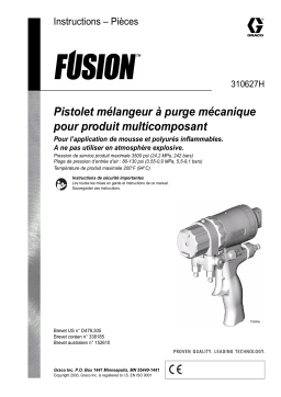 Graco 310627h.fm, Mechanical Purge Fusion Gun Manuel du propriétaire