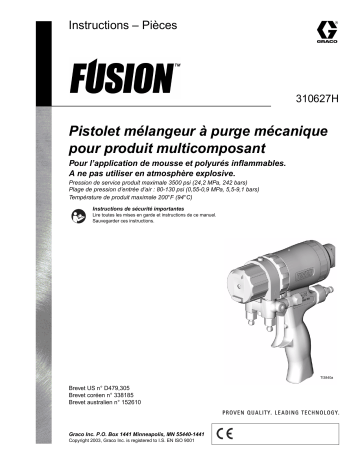 Graco 310627h.fm, Mechanical Purge Fusion Gun Manuel du propriétaire | Fixfr