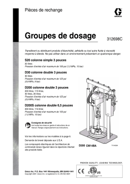 Graco 312698C Supply Units, Repair Manuel du propriétaire