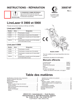 Graco 308874l , LineLazer II 3900 et 5900 Manuel du propriétaire