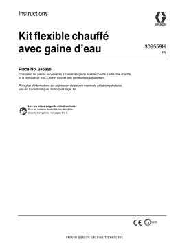 Graco 309559H - Water Jacket Heated Hose Kit 245866 Manuel du propriétaire