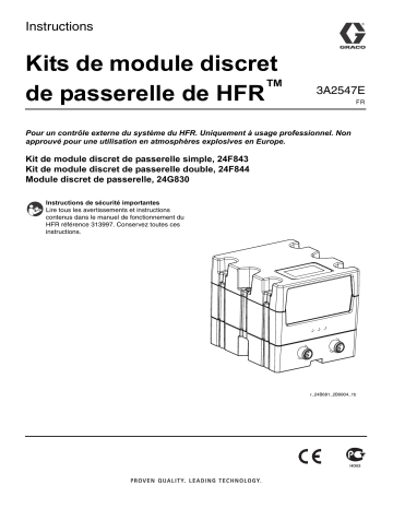 Graco 3A2547E - HFR Discrete Gateway Module Kits Mode d'emploi | Fixfr