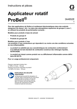 Graco 3A4852E, Applicateur rotatif ProBell Mode d'emploi