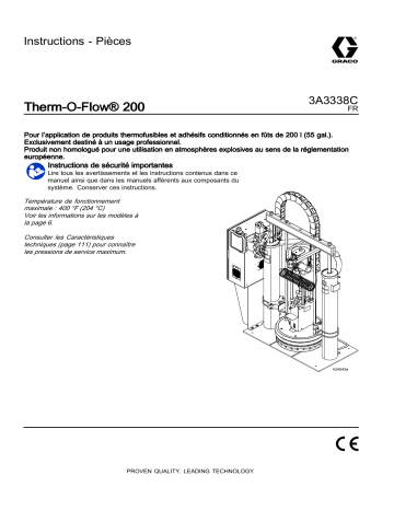 Graco 3A3338C, Therm-O-Flow 200 Mode d'emploi | Fixfr