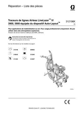 Graco 312196K LineLazer IV 3900, 5900 Auto-Layout System Airless LineStripers Manuel du propriétaire