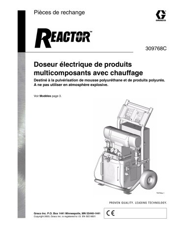 Graco 309768C.fm, Electric Reactor Repair-Parts Manuel du propriétaire | Fixfr