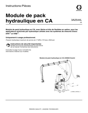 Graco 3A2544L - AC Hydraulic Power Pack Module Mode d'emploi | Fixfr