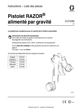 Graco 312103N - RAZOR Gravity Feed Gun Mode d'emploi