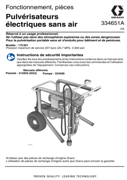 Graco 334651A 210PC HDR Electric Airless Sprayers Manuel du propriétaire