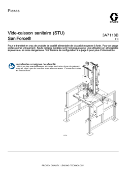 Graco 3A7118B, Vide-caisson sanitaire (STU) SaniForce, Piezas Manuel du propriétaire