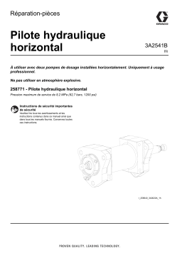 Graco 3A2541B, Pilote hydraulique horizontal, Réparation-pièces, Français Manuel du propriétaire