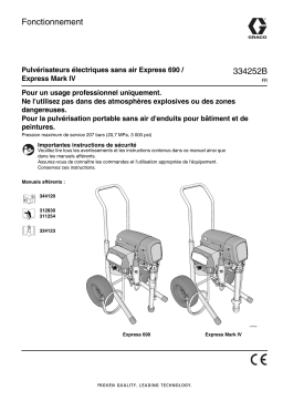 Graco 334252B - Express 690/ Express MarkIV Electric Airless Sprayers Manuel du propriétaire