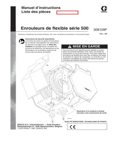 Graco 308109ab , Enrouleurs de flexible série 500 Manuel du propriétaire | Fixfr