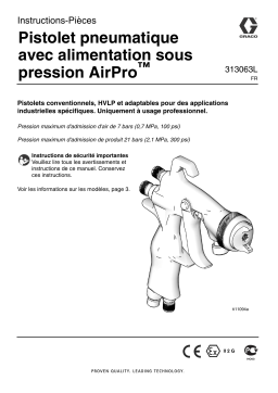 Graco 313063L - AirPro Pressure Feed Airspray Gun Mode d'emploi