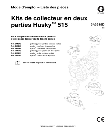 Graco 3A3619D, Kits de collecteur Manuel utilisateur | Fixfr