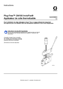 Graco 3A5396H, Applicateur de colle thermofusible Plug-Free GM100 InvisiPac Mode d'emploi