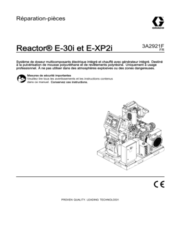 Graco 3A2921F - Reactor E-30i and E-XP2i, Repair-Parts Manuel du propriétaire | Fixfr